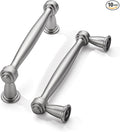 khtumeware 10 Pack 3-3/4 Inch(96mm) Brushed Satin Nickel Cabinet Pulls Kitchen Cabinet Handles Cabinet Hardware for Cupboard Drawer Handles Dresser Pulls