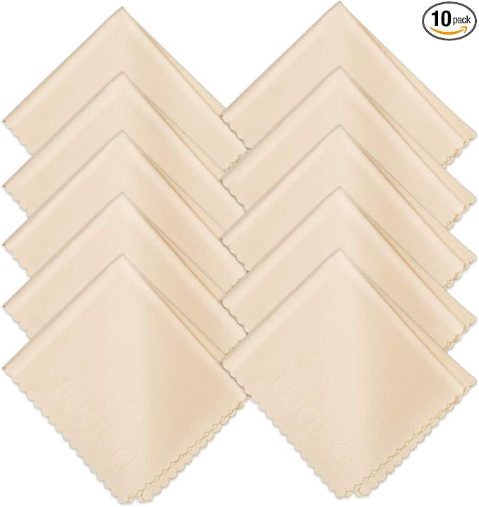 waka 10 Pack Microfiber Cleaning Cloth, 6x7 Lint Free Cloth by Visitthewaka