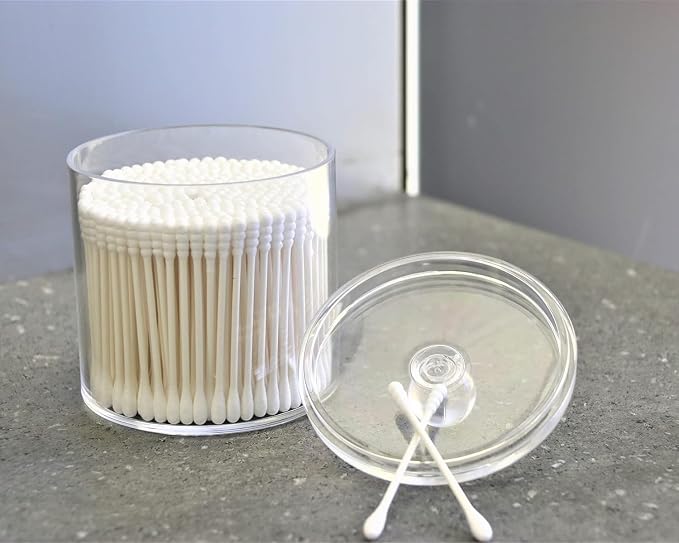 Acrylic Makeup Organizer Cosmetic Storage Display Case Makeup Brush Cotton Ball - Image 5