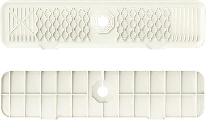 24 Inch Faucet Mat for Kitchen Sink Silicone Sink Splash Guard 5° Slope Faucet by Unknown