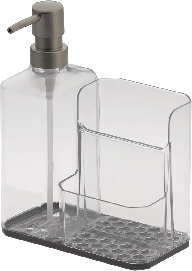 Spectrum Soap Dispenser with Sponge and Brush Holder by Unknown