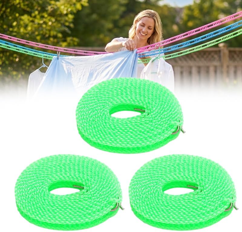 2026 Upgrade 3 PCS Windproof Clothesline by Unknown