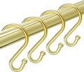 TOPROD S Shaped Shower Curtain Hooks Rings Shower Curtain Hangers S Hooks by TOPROD