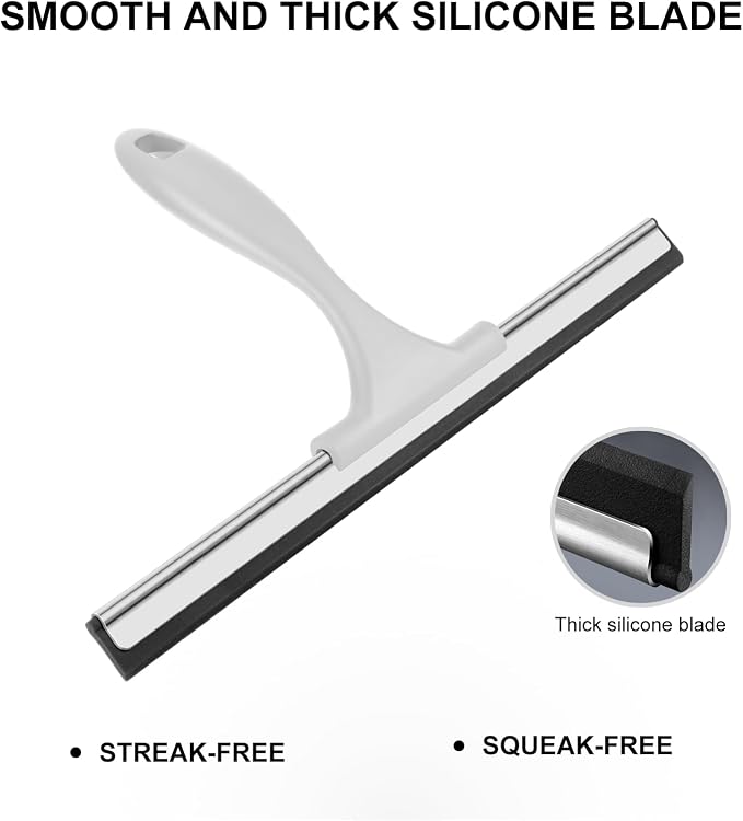 SetSail Shower Squeegee for Glass Doors, 12 Inches - Image 4