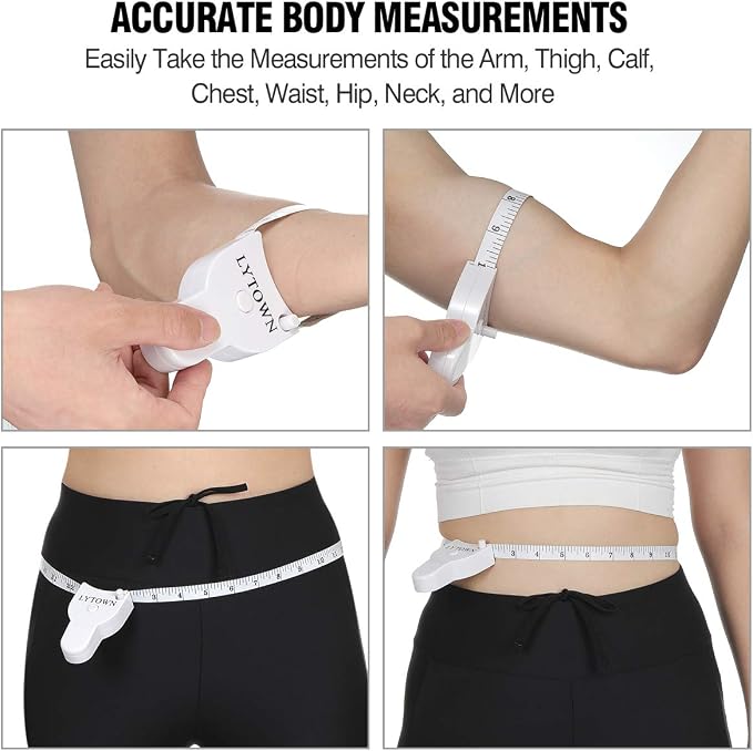 2PCS Body Tape Measure 60inch, Automatic Telescopic Tape Measure - Image 2
