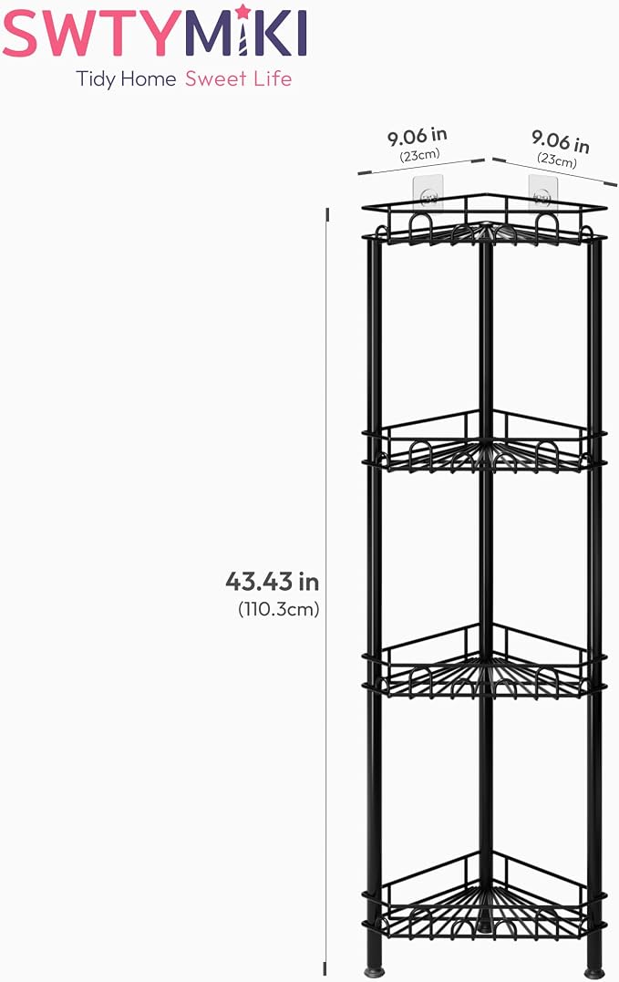 SWTYMIKI Standing Shower Caddy Corner - Image 7
