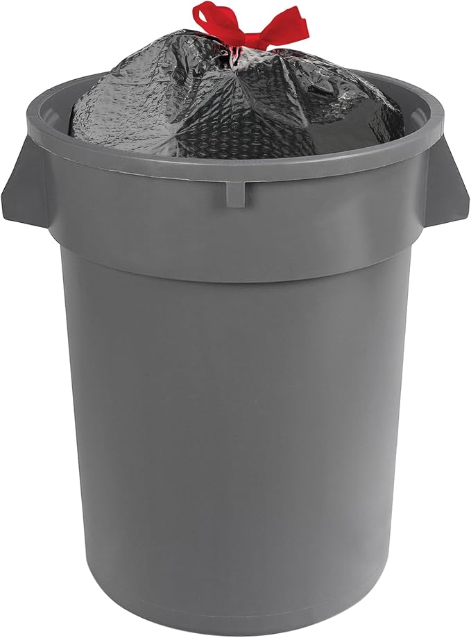 Amazon Basics 30 Gallon Flextra Strength Multipurpose Drawstring Trash Bags - Image 5