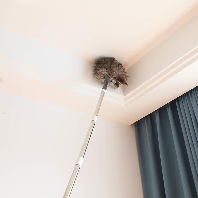 Midoneat Gray Ostrich Feather Duster - Image 5