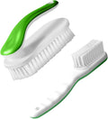 2pc Multi-Purpose Household Cleaning Brush Set, Ergonomic Comfort Grip by Unknown