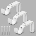 LLPJS Curtain Rod Bracket Adjustable, Drapery Rod Holder Hooks Support Hangers by LLPJSCurtainRingsClipHooks
