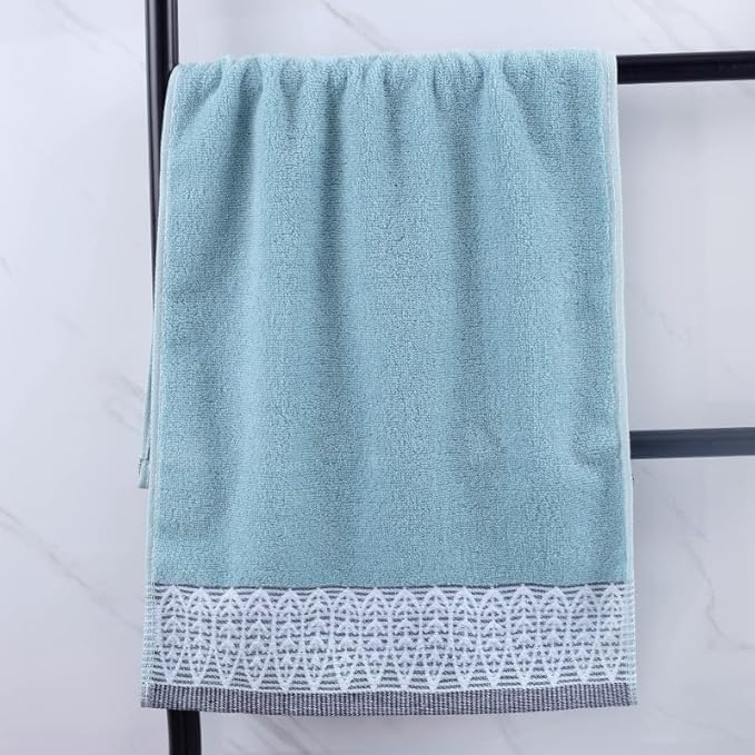 2 Pack Decorative Hand Towels, Leaf Design Cotton | Highly Absorbent Towels Set - Image 5