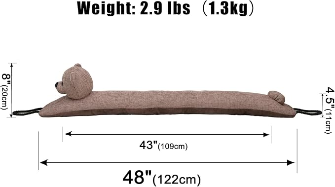 Under Door Draft Stopper Decorative Wind Stopper 48 inch - Image 2