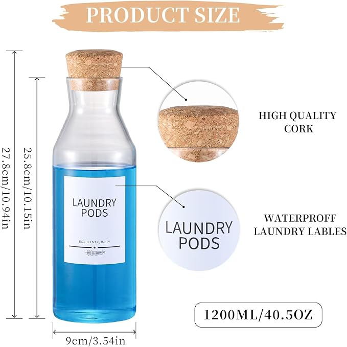3Pack Glass Laundry Detergent Dispenser - Image 3