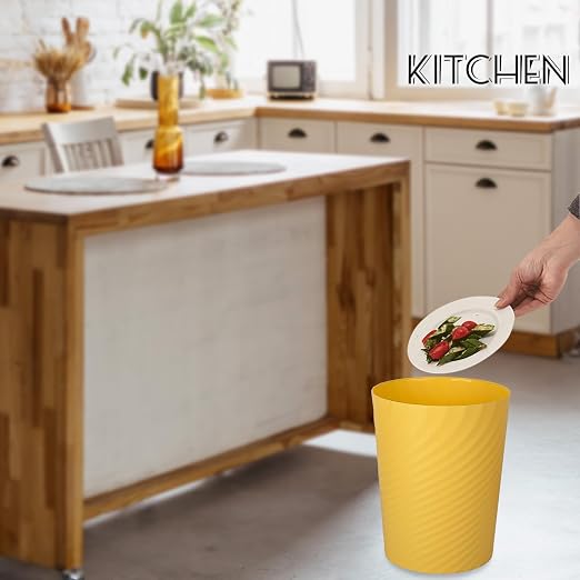 UUJOLY Plastic Small Bathroom Trash Can Wastebasket Garbage Can, Laundry Room - Image 5