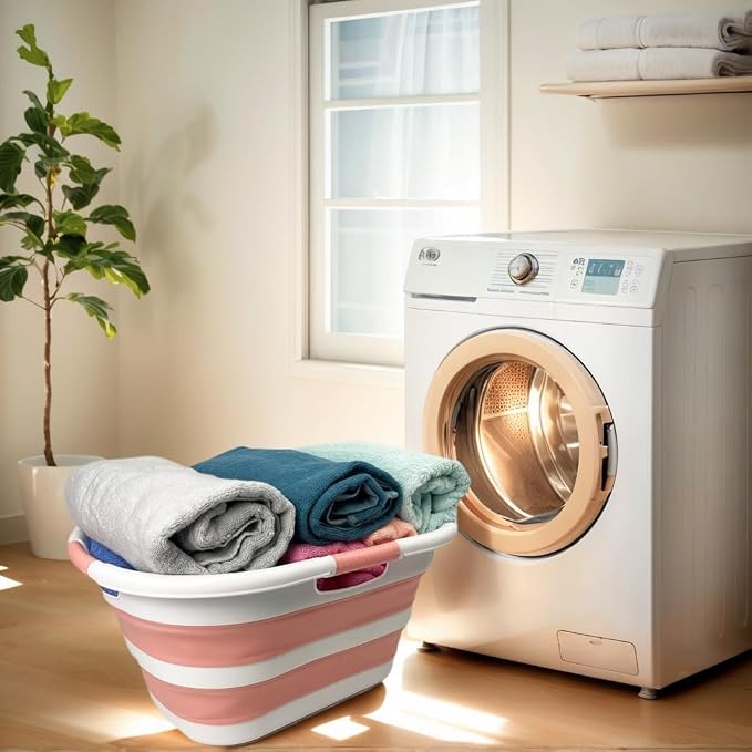 SAMMART 40L Collapsible Plastic Laundry Hamper - Image 2