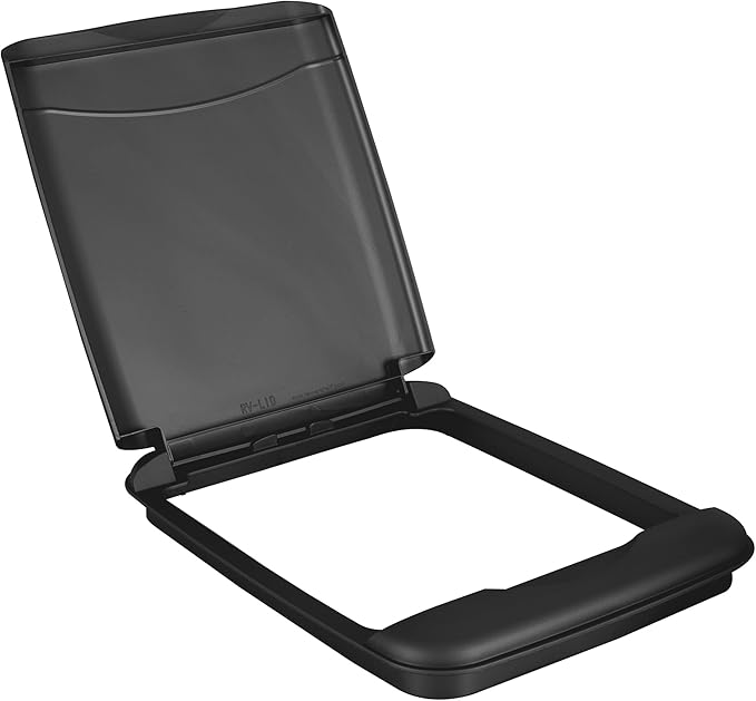 Rev-A-Shelf 35 Quart Garbage Can Lid for Base Kitchen and Bathroom Cabinet, Replacement Plastic Trash Bin Lid Only, Black, RV-35-LID-18-1-40, (2 Pack)