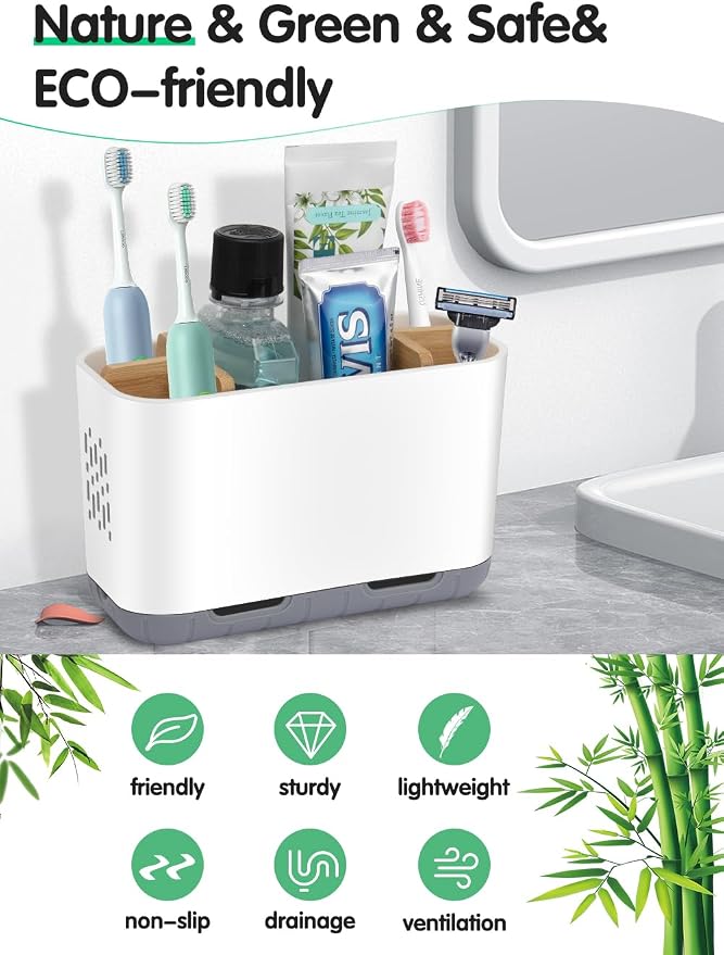 GFWARE Toothbrush Holders for Bathrooms - Image 2