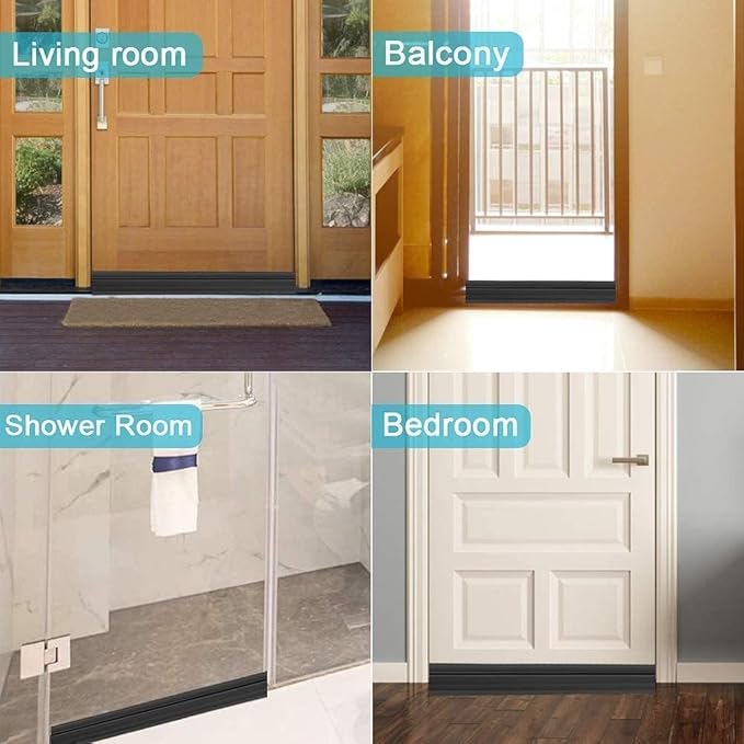 Suptikes 2 Pack Door Draft Stopper，Door Sweep - Image 7