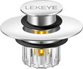 LEKEYE Tub Stopper | Shower Drain Hair Catcher | Pop-up Drain Stopper by LEKEYE