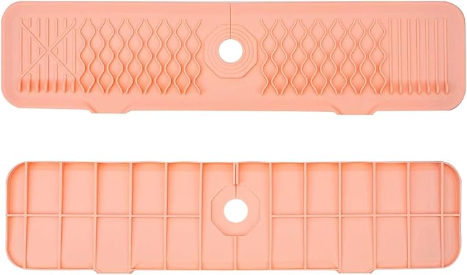 24 Inch Faucet Mat for Kitchen Sink Silicone Sink Splash Guard 5° Slope Faucet by Unknown
