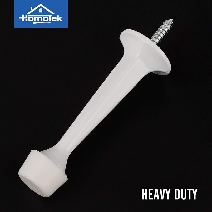 HOMOTEK 12 Pack Heavy Duty Solid Rigid Door Stop - Image 2