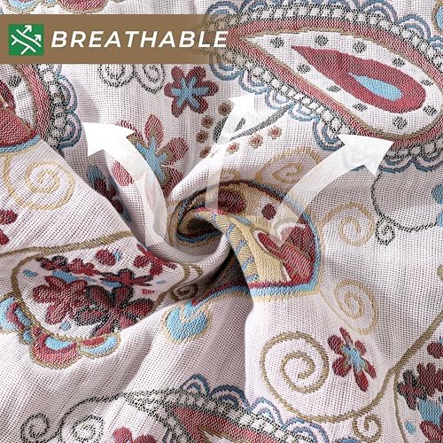 Cotton Reversible Boho Dish Towels, 4 Pack - Image 4