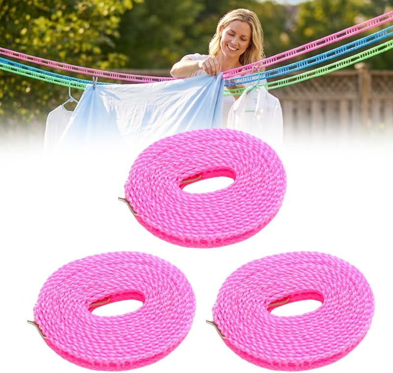 2026 Upgrade 3 PCS Windproof Clothesline by Unknown