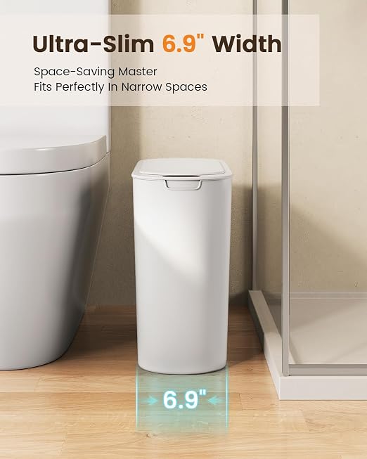 TIPGO 5 Gallon Automatic Bathroom Trash Can - Image 4