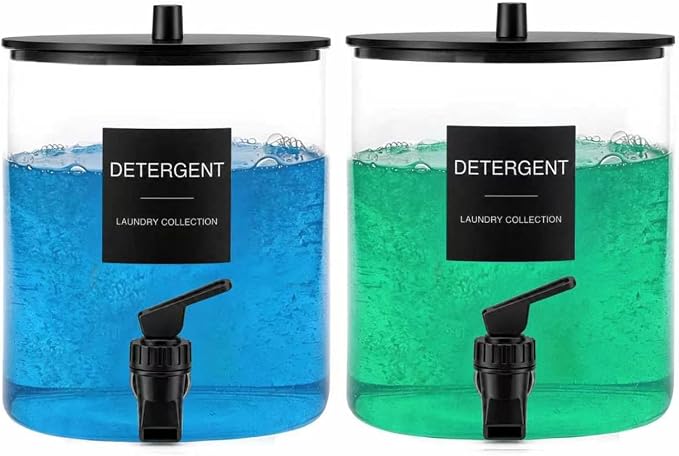 TIPGO 1 Gallon Glass Laundry Detergent Dispenser by TIPGO