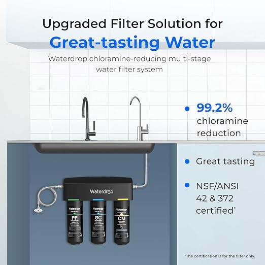 Waterdrop TSB-10-CM Under Sink Water Filter System, FL and Washington, Under - Image 2
