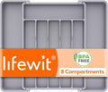 Lifewit Expandable Silverware Drawer Organizer, Kitchen Utensil Tray | BPA-free by Lifewit