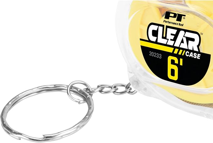 Performance Tool 20233 6 ft. Clear Mini Tape Measure, SAE and Metric - Image 5