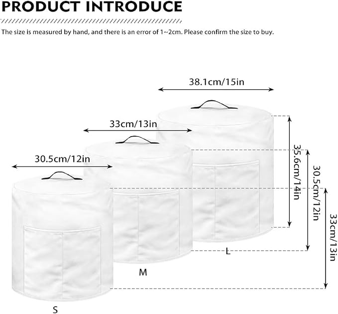 Rooster Sunflower Dust Cover for 6 Quart Instant Pot and Extra Accessories, Dust Proof Easy to Clean Pressure Cooker Cover Electric Appliance Cover Air Fryer Accessories with Storage Pocket