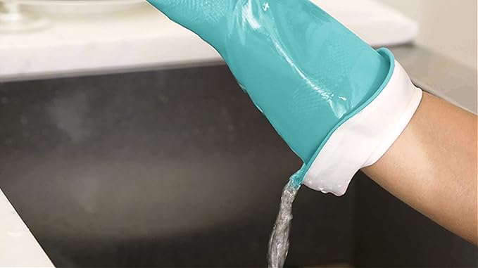 Casabella Waterblock Premium Gloves Aqua Blue - Image 5