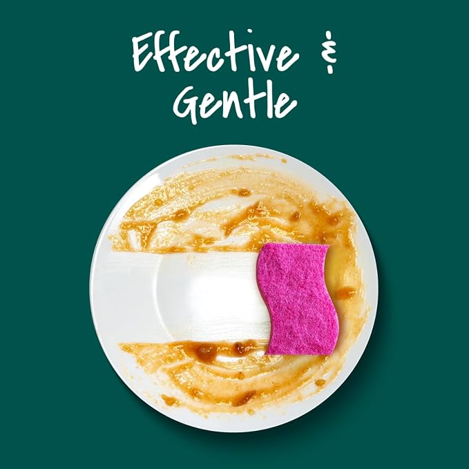 Scotch-Brite Delicate Clean Non-Scratch Scrub Sponge, 3 Pack | Kitchen Sponges - Image 4