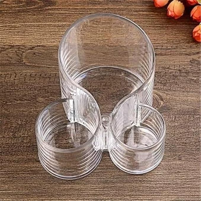 Acrylic Makeup Organizer Cosmetic Storage Display Case Makeup Brush Cotton Ball - Image 5