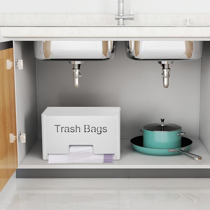 STWWO Extra Large Trash Bag Holder, Garbage Bag Dispenser Holder, Metal Trash - Image 7