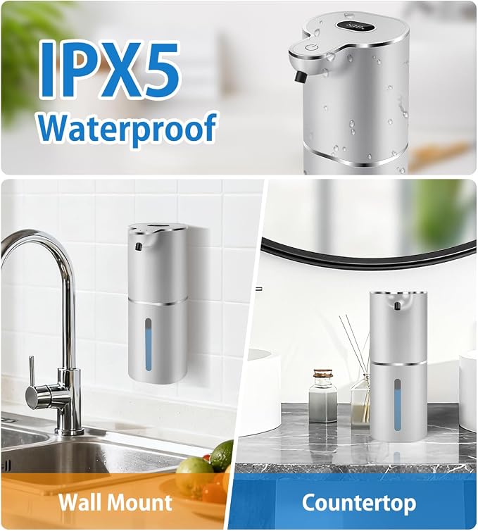 Automatic Foaming Soap Dispenser Digital Display, 6-Level Foam Adjustable | - Image 6