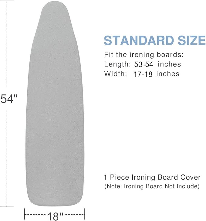 VividPaw Ironing Board Cover and Pad 18x54, Thick Padding, Elastic Edge - Image 4
