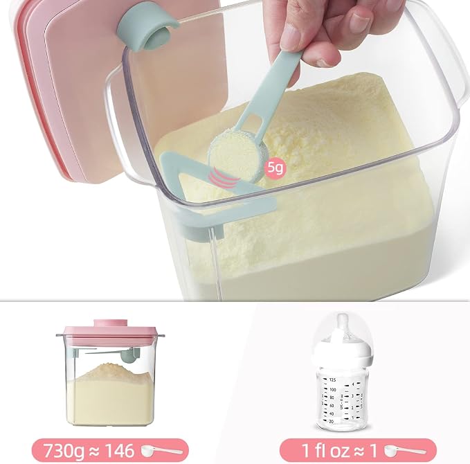Ankou Formula Container - 1700ml Airtight Formula Dispenser One Button Handy - Image 4