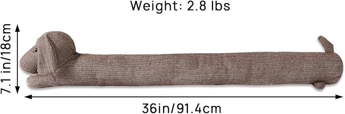 36 Inch 3LB Heavy Duty Under Door Draft Stopper, Decorative Soundproof Door - Image 2