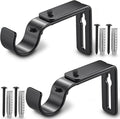 LLPJS Curtain Rod Bracket Adjustable, Drapery Rod Holder Hooks Support Hangers by LLPJSCurtainRingsClipHooks