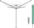 Brabantia Lift-O-Matic Outdoor 4 Arm Clothesline Height Adjustable, Folding by Unknown