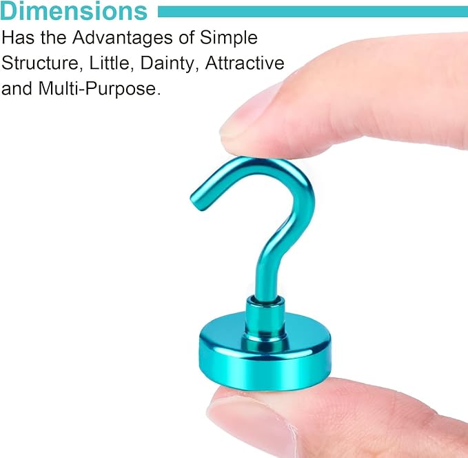 DIYMAG Magnetic Hooks 10pcs 30lbs+ Cruise Essentials 2026 Magnet Hook Green - Image 5