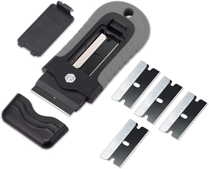 Razor Blade Scraper Tool, Glass Stovetop Paint Scraper | 10PCS Black Carbon - Image 5