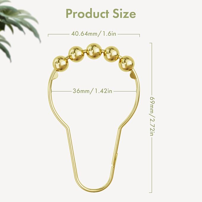 Shower Curtain Hooks, Shower Hooks - Image 3