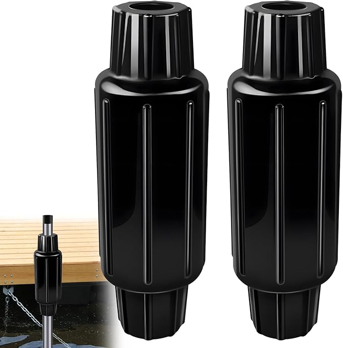 Dock Bumpers for Docking Dock Pole Bumpers,Slip-On Dock Leg Pipes and Mounting Brackets, Vertical Protection, Soft UV-Resistant Marine Grade Vinyl