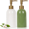Natheeph 2PC 14OZ Ceramic Soap Dispenser Can Fill Hand Soap | Refillable by Natheeph