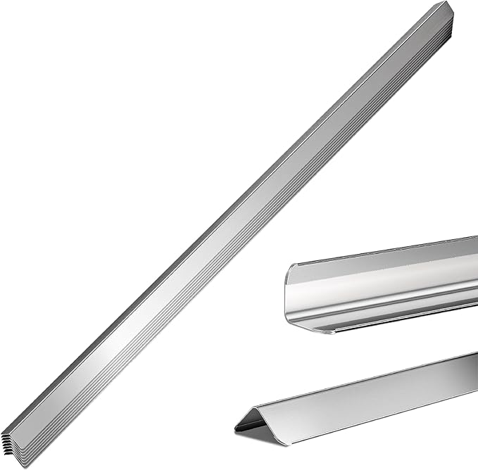 96x1.5x1.5 Inch 304 Stainless Steel Wall Corner Guards (10-Pack) Heavy Duty Rounded Corner Protector, Smooth Folded Edge Design for Wall Protection 90° Angle Metal Edge Guard
