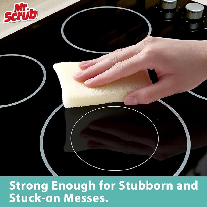 Sponges Kitchen Scrub Dish Sponge Scouring Pad, 6 Pack Cleaning Brush - Image 6